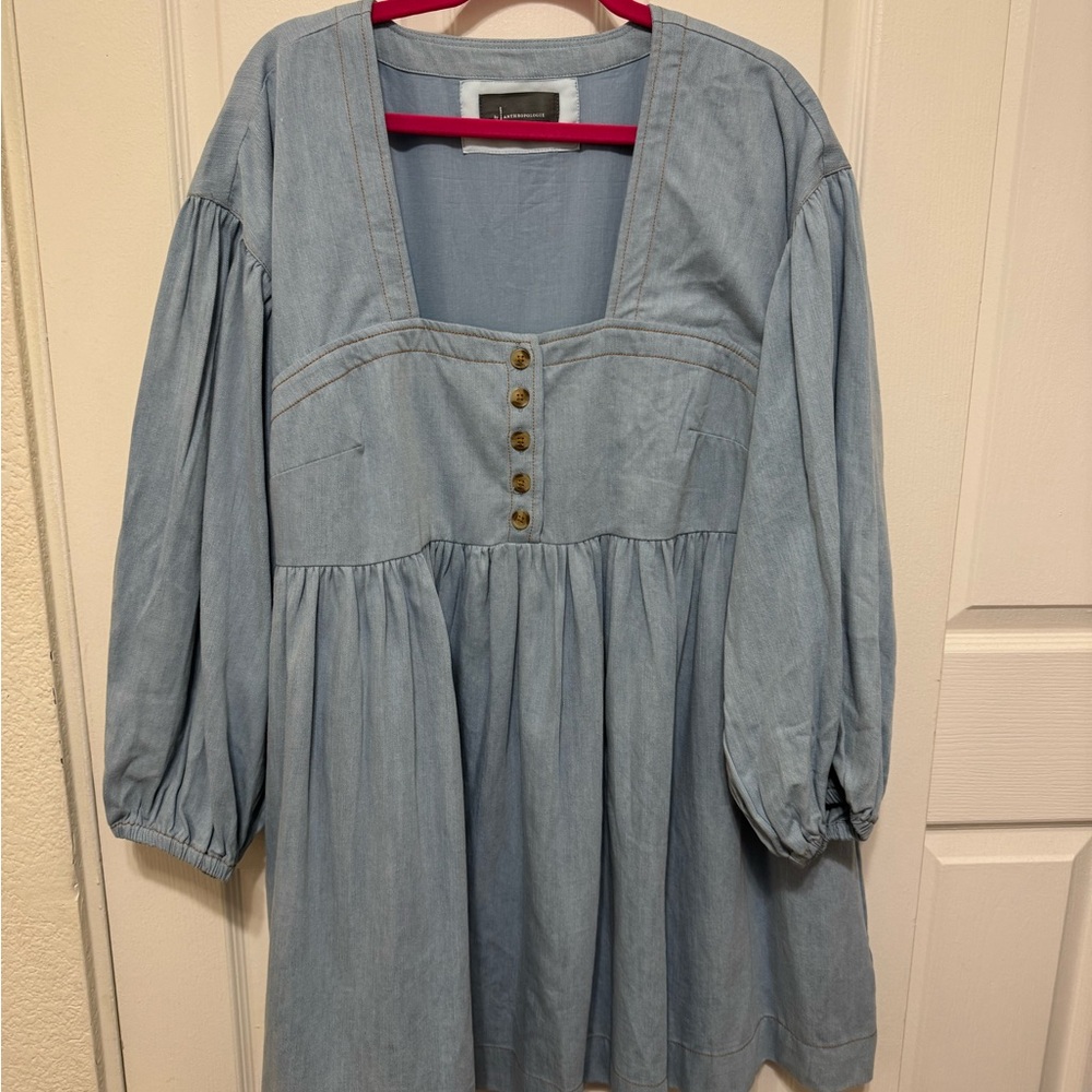 NWOT Anthropologie Denim Dress